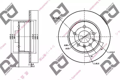 Тормозной диск DJ PARTS BD1404